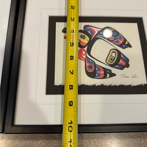 Pair of Marvin Oliver (1946-2019) framed prints 11.5 x 10.5 Alaska Pacific NW - Picture 9 of 11